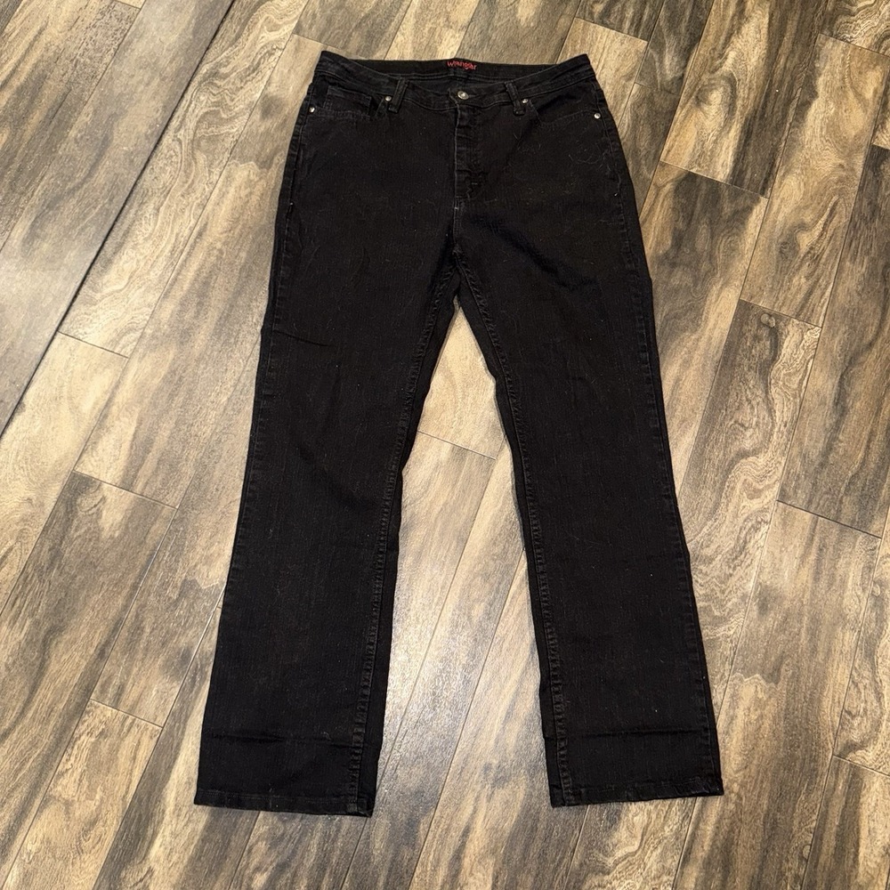 Wrangler Women's High Rise Black Stretch Denim Jeans Size‎ 14 M